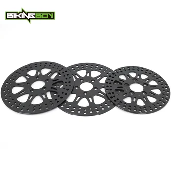 

BIKINGBOY Front Rear Brake Discs Disks Rotors For Harley Sportster 883 Cast Wheel Super Low / Iron / Roadster