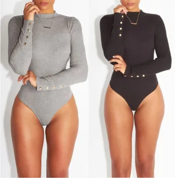 

2020 Europe and America Elastic Tight Bottoming Jumpsuit