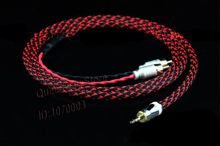 Аудиокабель hi-Fi с поворотом на 3 5 мм 2RCA hi-end головкой лотоса кабель для подключения