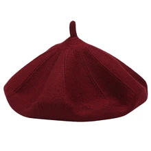 Зимние береты для женщин, винтажные шапки, женские шапки в британском стиле, женские береты для девочек