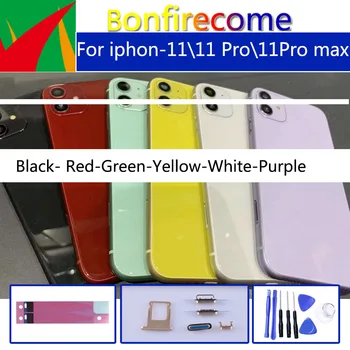 

Original For iphone-11 11 Pro 11Pro max Back Middle Frame Chassis Black Housing Battery Cover For iphone11 coque Housing