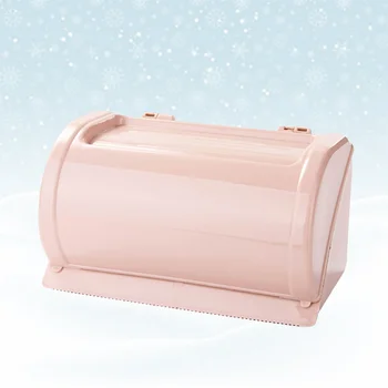 

1PC Toilet Free Punching Tissue Box Waterproof Paper Roll Holder Wall-mounted Bathroom Paper Towel Holder Tissue Organizer Pink