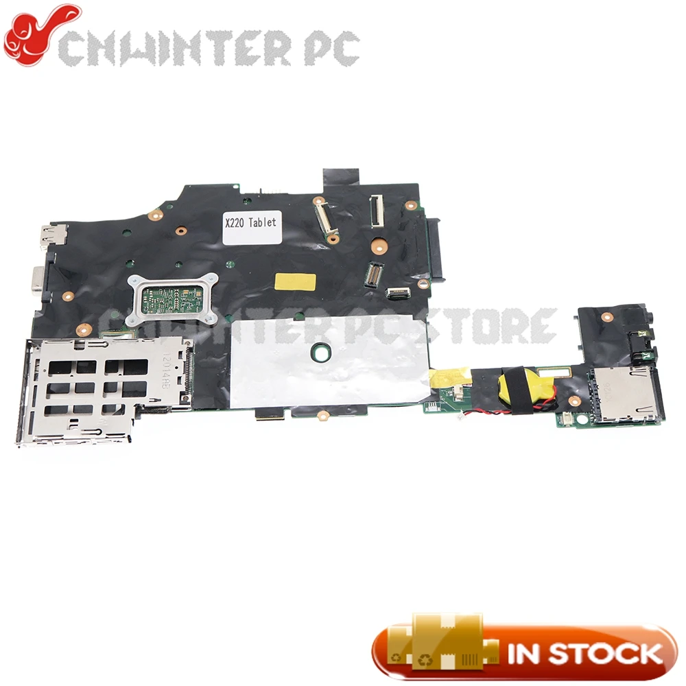 NOKOTION For Lenovo Thinkpad X220T X220 Tablet Laptop Motherboard FRU 04Y1814 04W3380 I7-2640M CPU