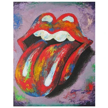 

5D DIY Diamond Painting Lips tongue Full Square round Rhinestone Painting Diamond Embroidery Mosaic Cross Stitch Decor Home L136