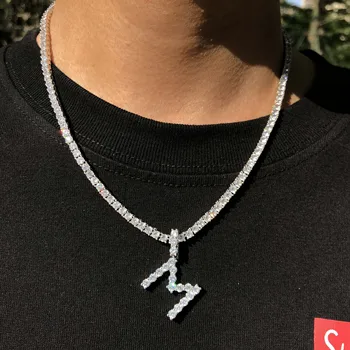 

Iced with High quality CZ letter pendant