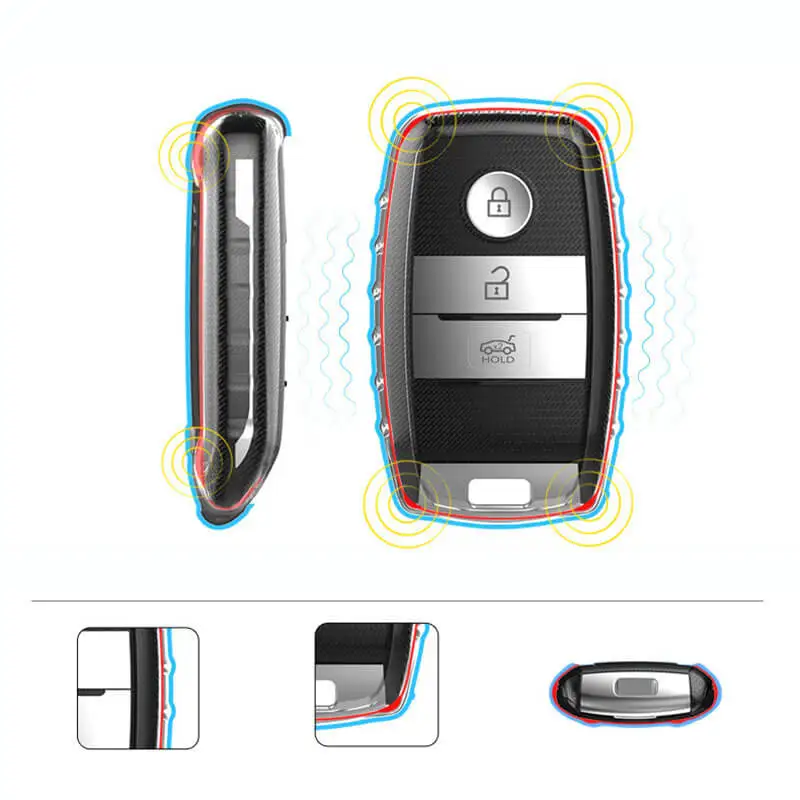 Для KIA K3S K4 K5 KX3 умный пульт дистанционного управления FobLuxury Мягкий ТПУ чехол для