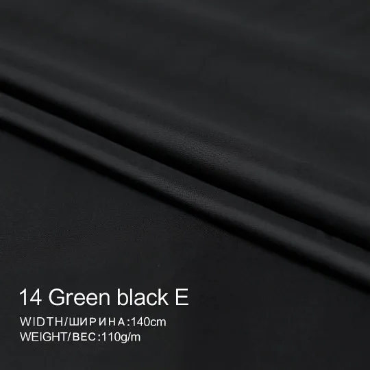 Bemberg cuprammonium 100%cotton materials smooth winter Cloth cashmere overcoat lining high quality clothes fabrics Freeshipping - Цвет: 14Green black E