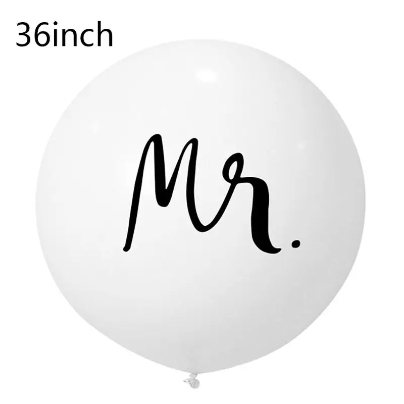 36 дюймов латексные плотные шар Mr Mrs Свадебные Обручение предложение вечерние поставить пары фото съемки Подставки для фотографий