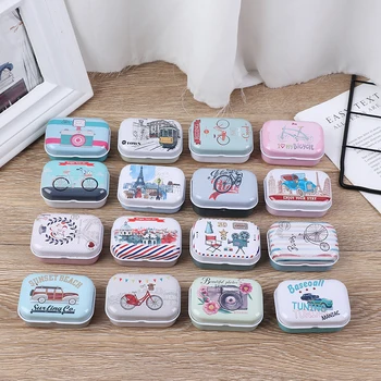 

Cans Coin Earrings, Pill Case Gift Box Colorful Mini Tin Box Sealed Jar Packing Boxes Jewelry, Candy Box Small Storage Boxes