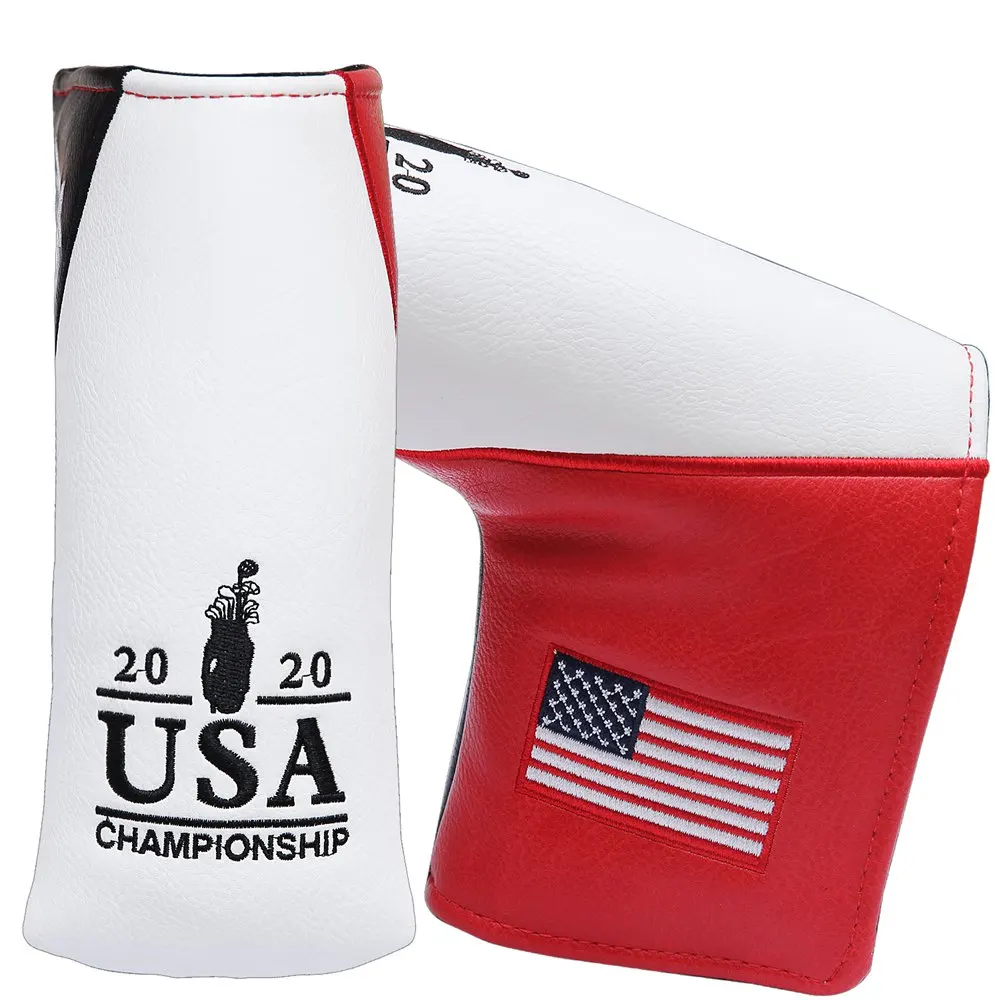 Чехол с изображением клюшек и для флага США чехол на голову из синтетической кожи