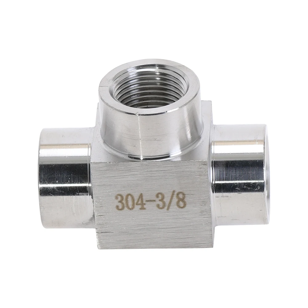 304 нержавеющая сталь 1/" 1/4" 3/" 1/2" BSPT Женская резьба тройник 3 способа штуцер соединитель Адаптер вода газ масло