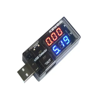 

USB current and voltage tester USB voltage and current meter USB current and voltage tester dual meter display