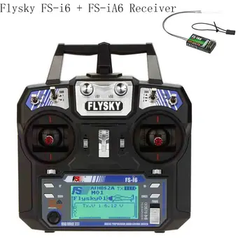 

IN Stock Flysky FS-i6 AFHDS 2A 2.4GHz 6CH Radio System Transmitter for RC Helicopter Glider with FS-iA6 Receiver