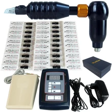 Тату машины профессиональная роторная пистолет для татуажа шейдер лайнер мощный источник питания педаль татуировки картридж иглы