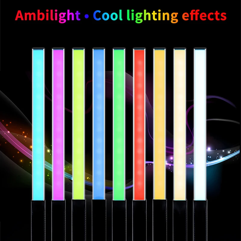 

Stick LED Video Light RGB Photography Studio Lamp Remote Control Universal For DSRL Camera Smartphone Fill Lighting