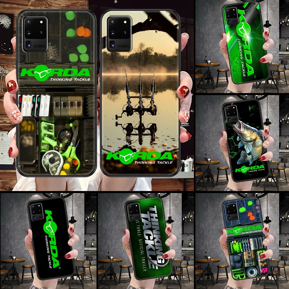 Korda Fishing Tackle Phone case For Samsung Galaxy Note 4 8 9 10 20 S8 S9 S10 S10E S20 Plus UITRA Ultra black pretty prime kawaii phone cases samsung
