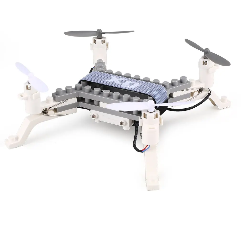 XG171 Smart RC 2.4G RC Building Block 3D Bricks Quadcopter Drone Aircraft with Altitude Hold One Key Return 3D Flips