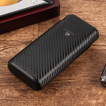 

Galiner Travel Cigar Case Leather Pocket Cigar Box 3 Tube Cedar Wood Cigar Humidor Holder Gift Box