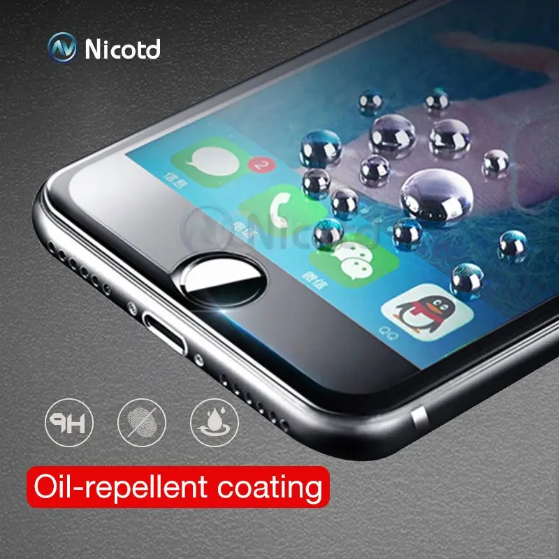 Vetro temperato per iPhone 6 6S Pellicola salvaschermo per iPhone 7 Plus Pellicola in vetro per iPhone 8 plus X 5 5S Protezione 12 Pro Max 11 - immagine 5