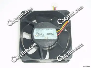 

For Nidec D06K-24TU 41B AX FK2-2064 02 DC24V 0.10A 6025 6CM 60mm 60x60x25mm 3Pin Cooling Fan