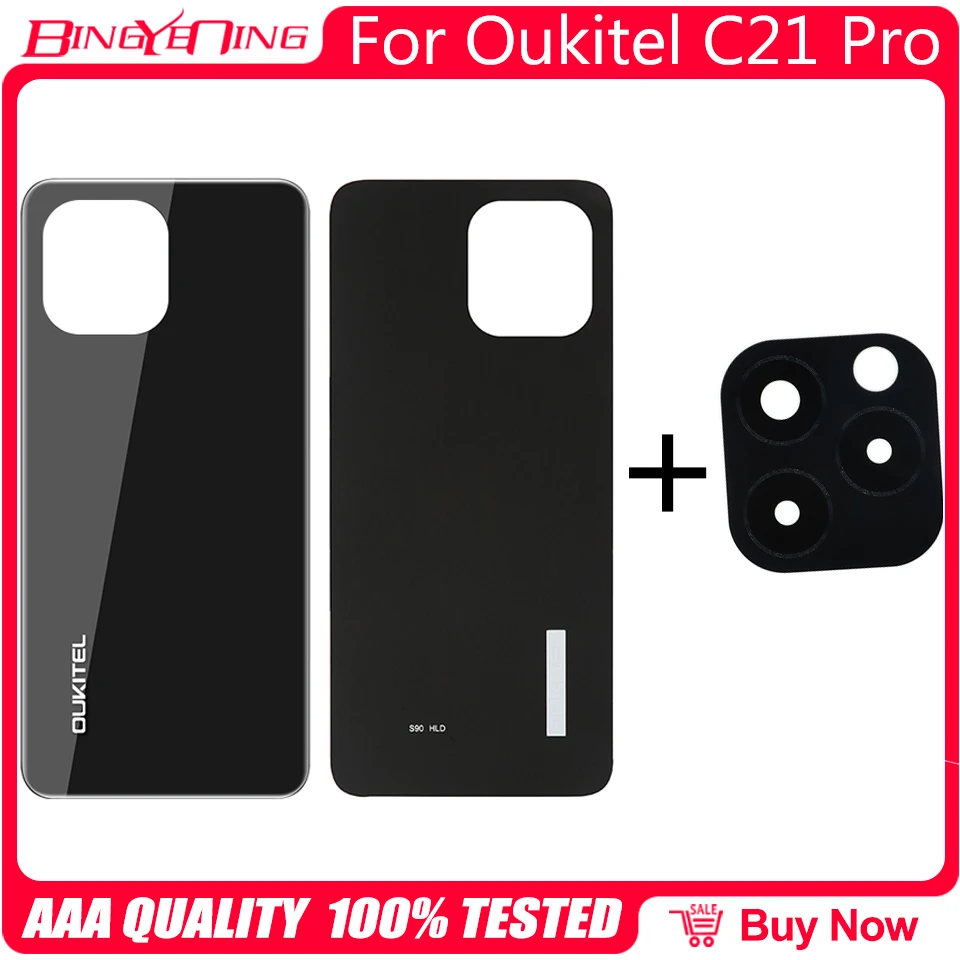 cellphone frame New Original Battery Cover For Oukitel C21 Pro Protective Back case With Camera Glass Repair Replacement Accessories Parts Phone phone housing