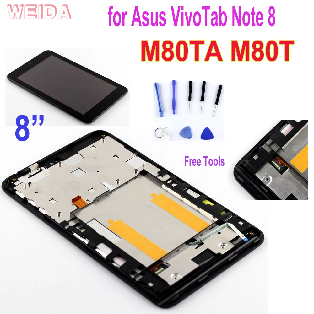 ААА + 8 &quotЖК дисплей для Asus VivoTab Note M80TA M80T ЖК Дисплей кодирующий преобразователь