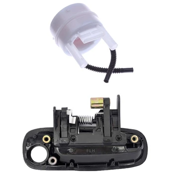 

1 Set Car Outside Inside Door Handle 69230-02030 69220-02040 for Toyota & 1 Pcs Car Fuel Filter s with Tube