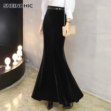 Autumn Women Skirt Elegant Office Lady Business Black Skirt Casual Mermaid Skirt Female High Quality Plus Size S-5XL