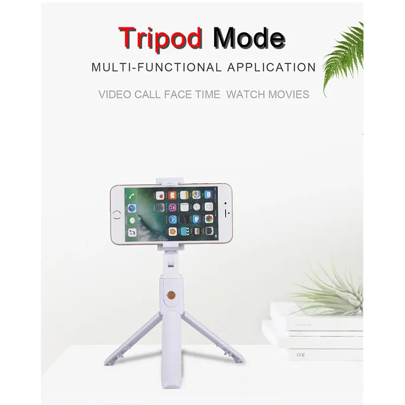 New K07 Bluetooth selfie stick stabilizer Portable Foldable Wireless Tripod Selfie Stick for camera and Smartphone