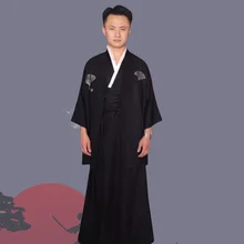 Традиционная японская мужская одежда кимоно для каратэ Obi Yukata мужское кимоно косплей кимоно японский костюм самурая FF2401