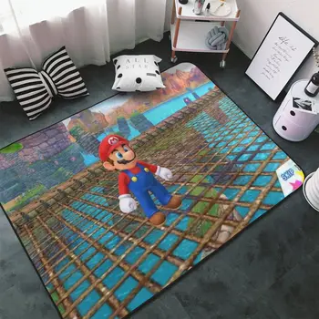 

Super Mario carpet Square Anti-Skid Area Floor Mat 3D Rug Non-slip Mat Dining Room Living Room Soft Bedroom Carpet Dropshipping