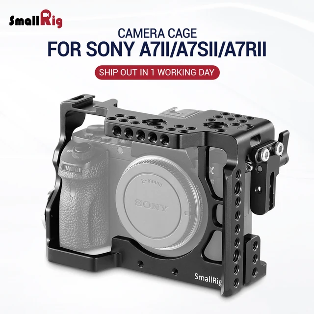 $US $135.91  SmallRig A7m2 Camera Cage Rig for Sony a7II / a7RII / a7SII With ARRI rosette Mount and Cold Shoe M