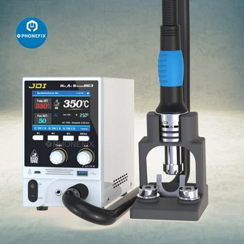 Buy JDI 863 1600W Hot Air Gun Rework Station Large LCD Digital Display Lead Free Heat Air Gun Stand Handle For Phone PCB Soldering