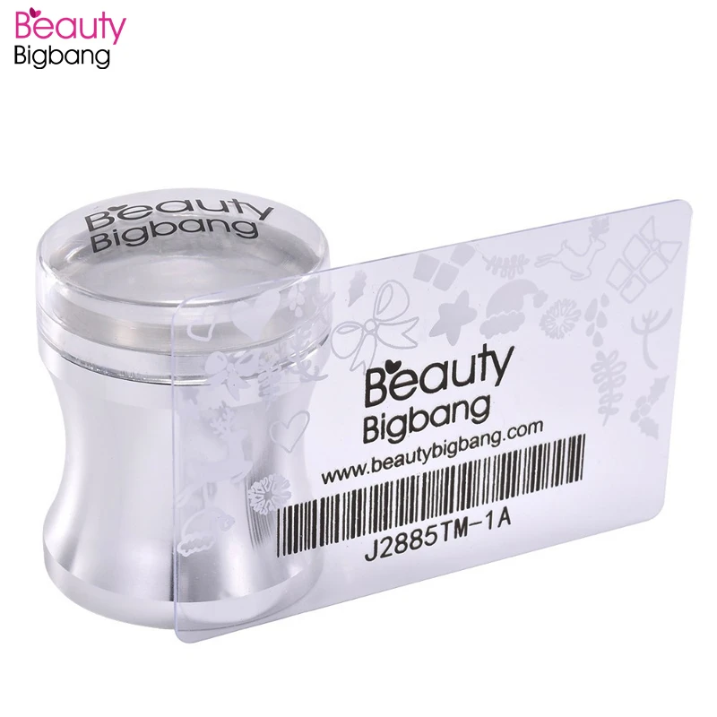 BeautyBigBang 1 набор металлический штамп для дизайна ногтей с пластиковым скребком прозрачные силиконовые трафареты для ногтей