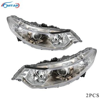 

MTAP 2PCS Front Bumper Headlight Head Light For HONDA ACCORD Euro 2008-2014 CU1 CU2 Halogen HID Type Headlamp Head Lamp Assy