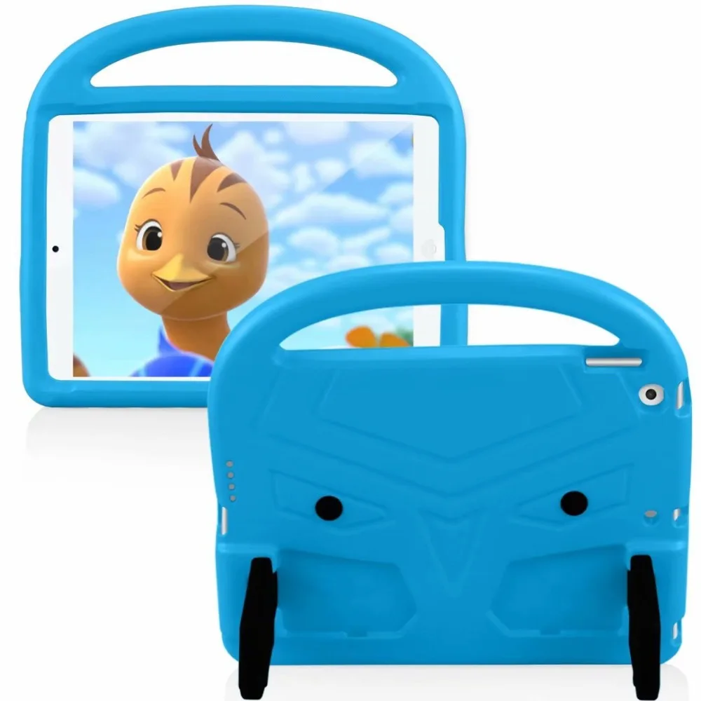 Детская безопасная ручка, подставка, чехол для планшета для Apple Ipad 7 10,2, защитная EVA оболочка для Ipad 10,2 дюймов, силиконовый чехол+ ручка