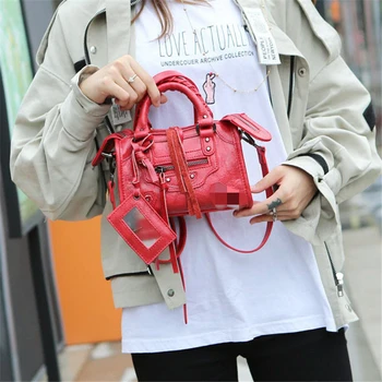 

High Designer 2020 New PU Leather Women Shoulder Bags Mini Stylish Small Motorcycle Crossbody Bags lady Soft Purses and Handbags