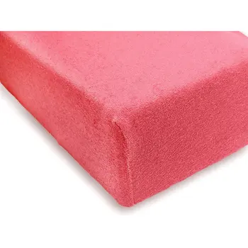 

Terry sheet on an elastic band coral