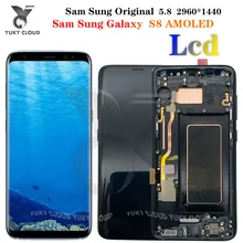 

Original 5.8' SUPER AMOLED LCD Display For Samsung Galaxy S8 LCD G950F G950 Display Touch Screen Digitizer Assembly