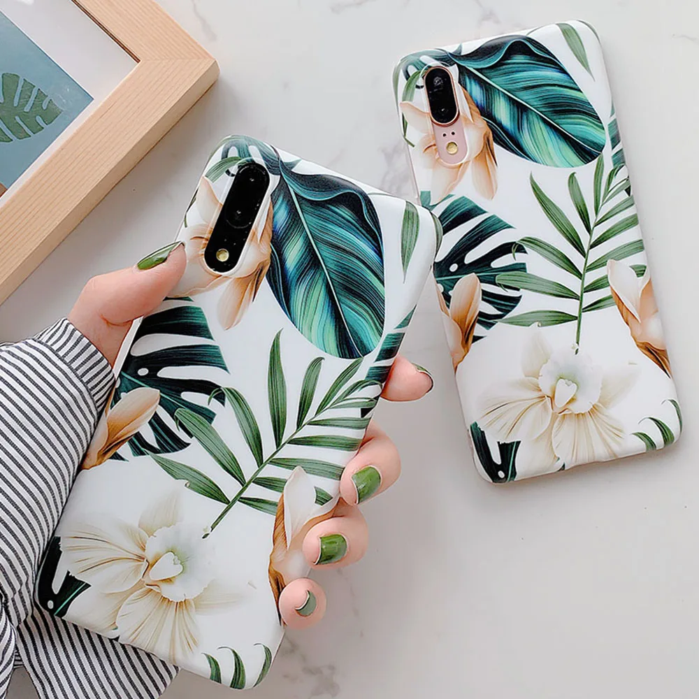 Чехол для телефона Huawei P20 P30 Pro Lite Mate 20 30 в стиле ретро с рисунками цветов и