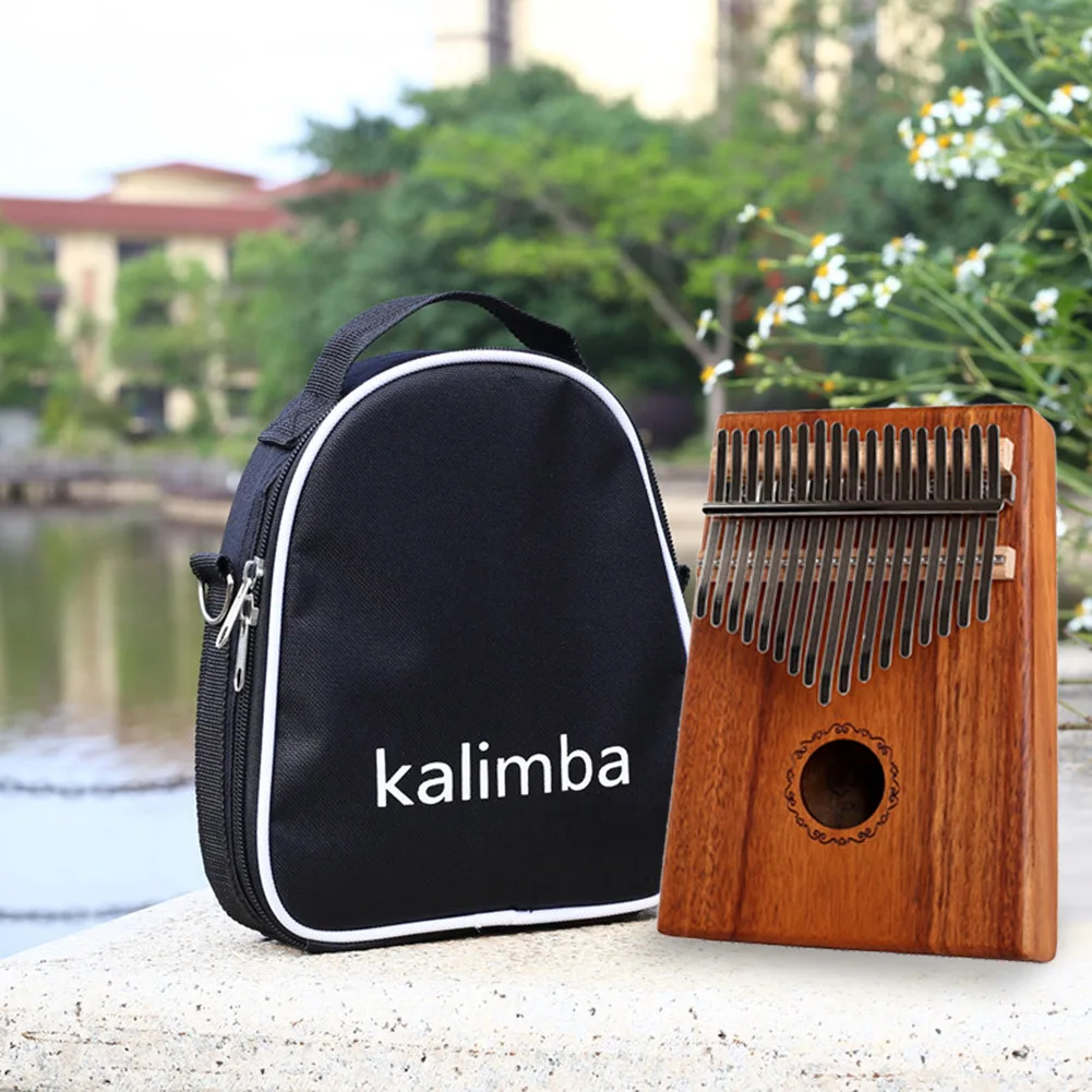 

17 Keys High-grade Wood Acacia Thumb Piano Reasonable Storage and Convenient Access with Tuning Hammer Musical Instrument