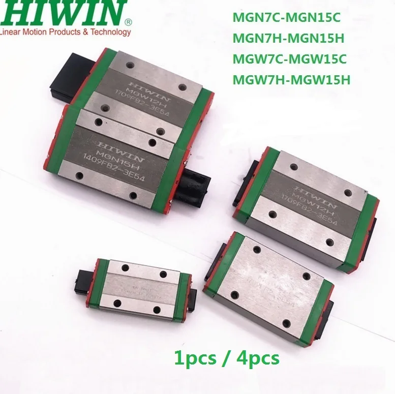 Оригинальные Hiwin линейный блок MGN7C MGN9C MGN12C MGN15C MGN7H MGN9H MGN12H MGN15H MGW7C-MGW15C MGW7H-MGW15H для линейный рельс