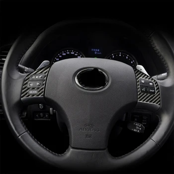 

Parts Steering Wheel Trim Accessories Car 2Pcs Carbon Fiber Button Sticker
