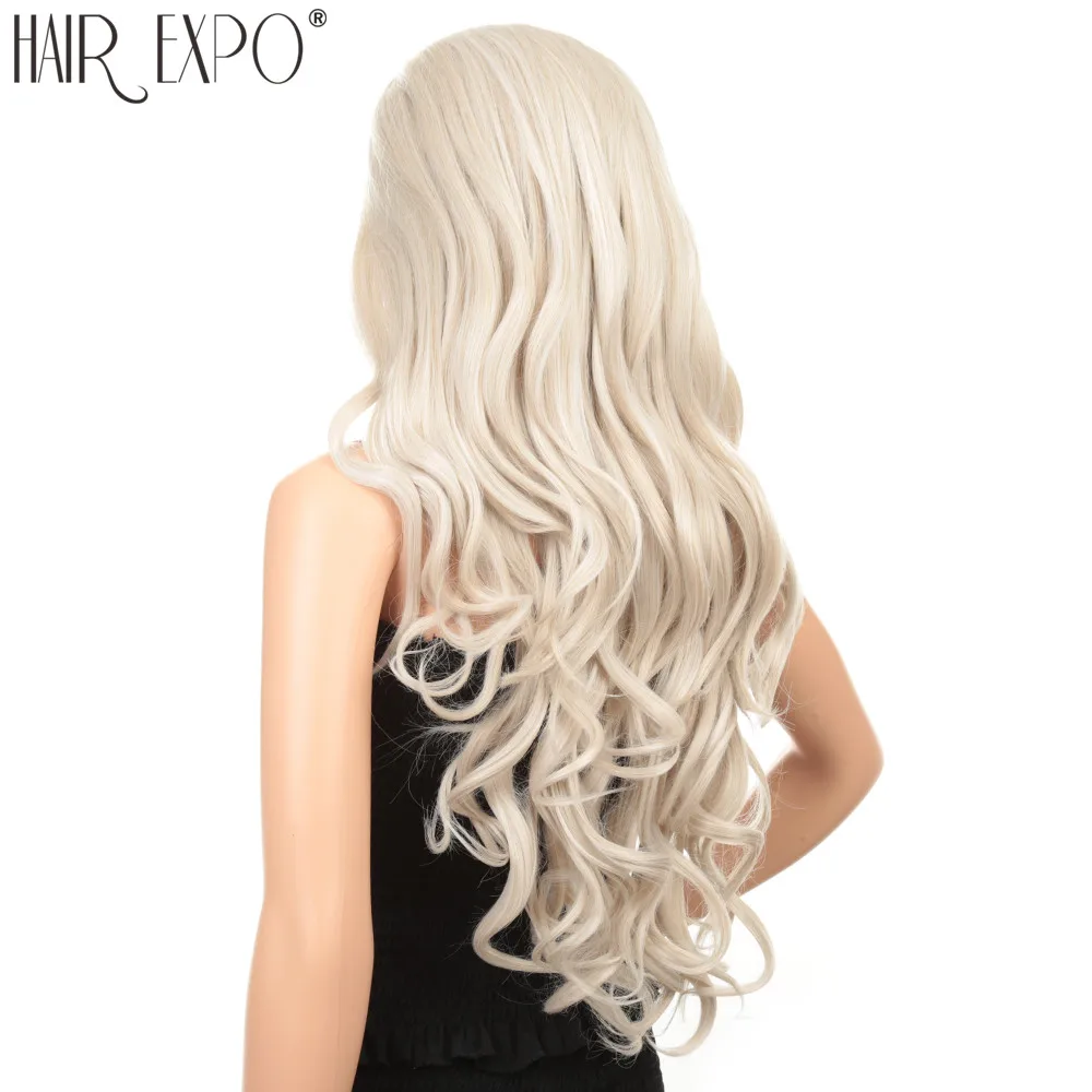 Длинные глубокие волнистые волосы синтетические волосы на кружеве парик без клея Высокая температура волокна косплей парики для женщин волосы Экспо город