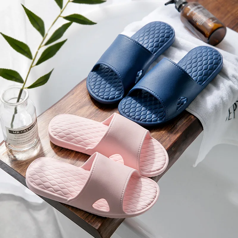 

Chamber Sunny 2019 Bathroom EVA Slipper Tasteless Environmentally Friendly Japanese Style Sandals Anti-slip Couples Rhombus Wome