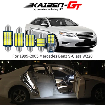 

Canbus Error Free Car White LED Interior Lights For 1999-2005 Mercedes Benz S-Class W220 Vanity Mirror Light License Plate Light