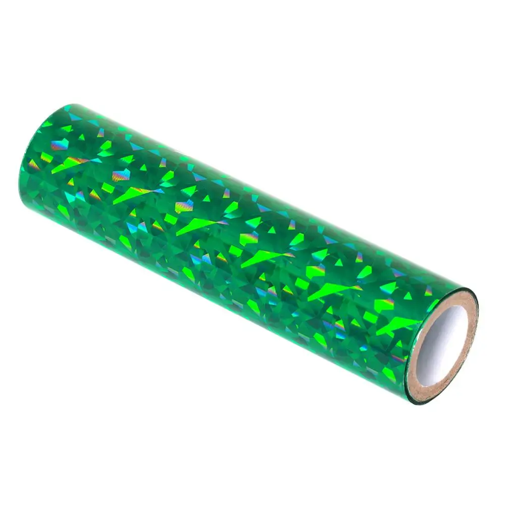 Broken Green Glass 5 м смешанные цвета термоактивированная фольга бумага DIY ремесло горячего тиснения Фольга теплопередачи Скрапбукинг - Цвет: Broken Green Glass