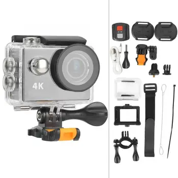

4K HD Action Camera Underwater 30M Waterproof WiFi APP Control 170 Wide Lens Built-in Battery camera accessories