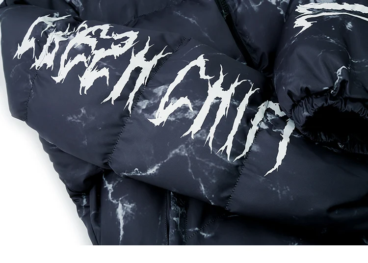 Confused Bear Print Padded Parka Jacket H306729c13b1a4f0caf8ca375b3ad49fdm