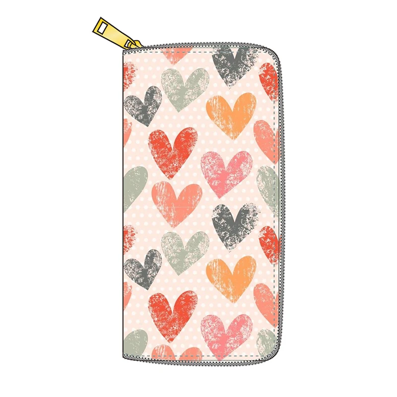 

Heart-shaped Cartoon Wallet for Women Long PU Leather Wallet Card Holder Purse Coin Purse for Women Money Bag